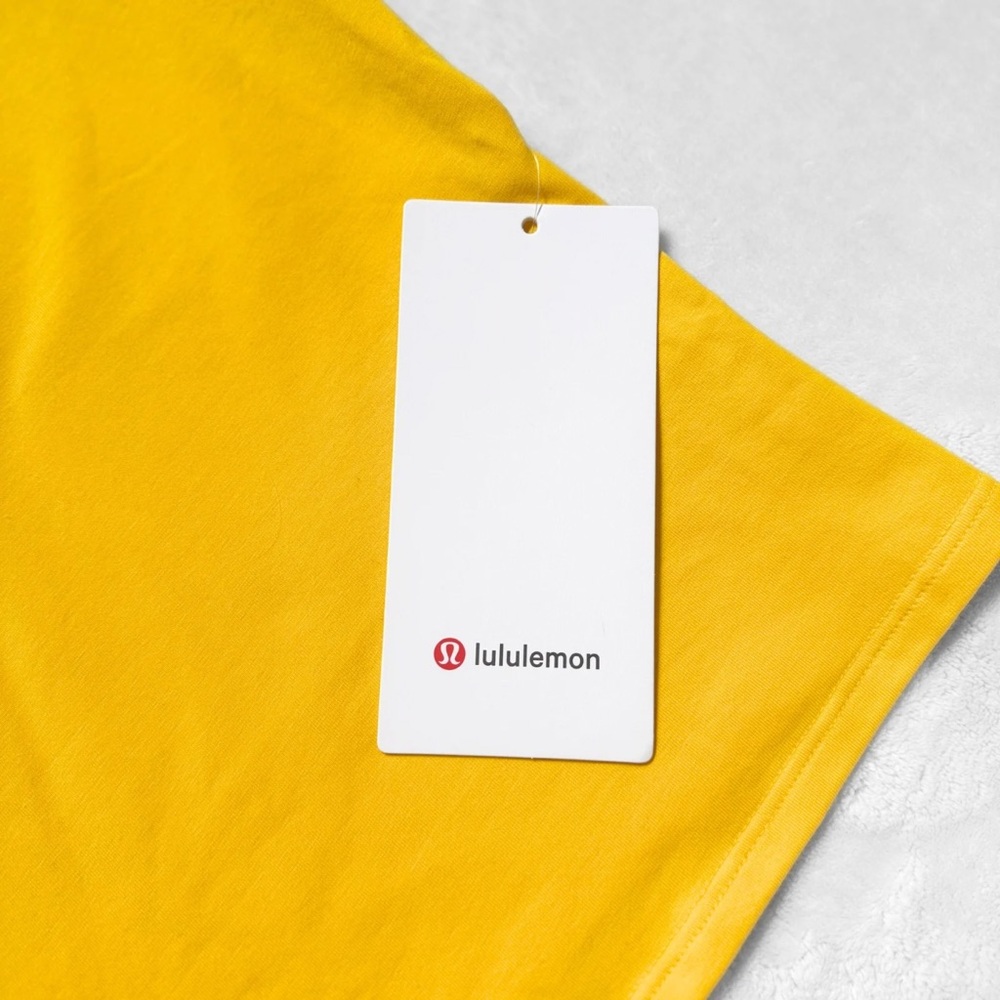 NWT Lululemon Organic Cotton Baby Tee – Yellow – Size S - Picture 7 of 7